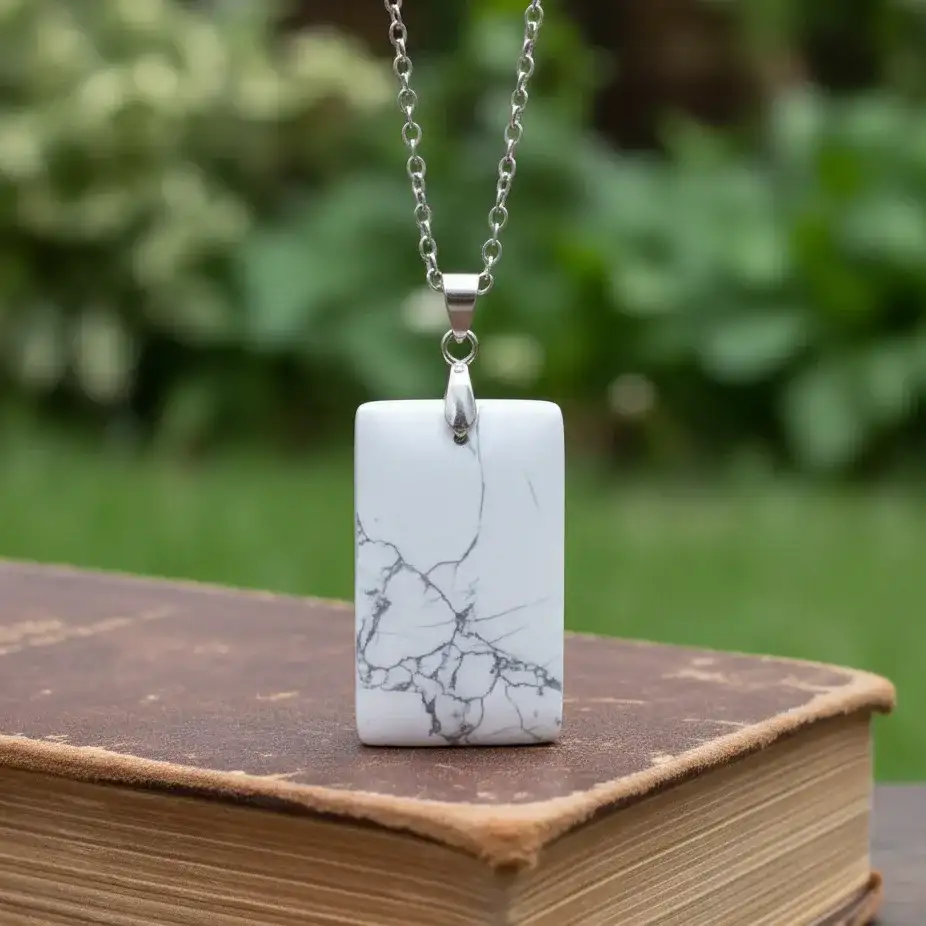 Pendentif en Howlite (PE981)