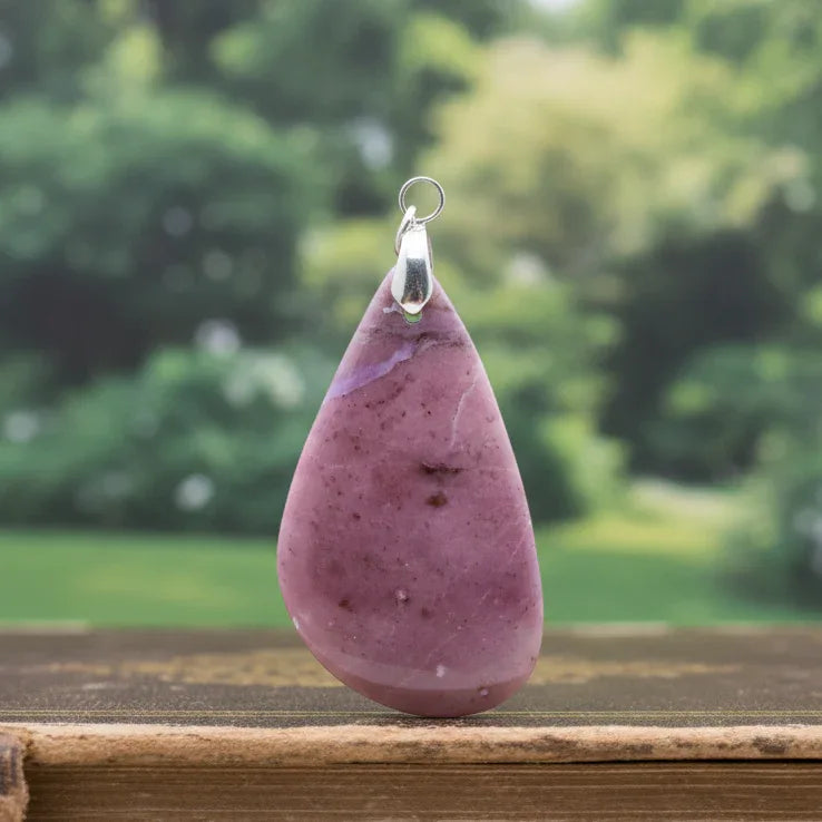 Pendentif en Jade Lavande (PE1633)