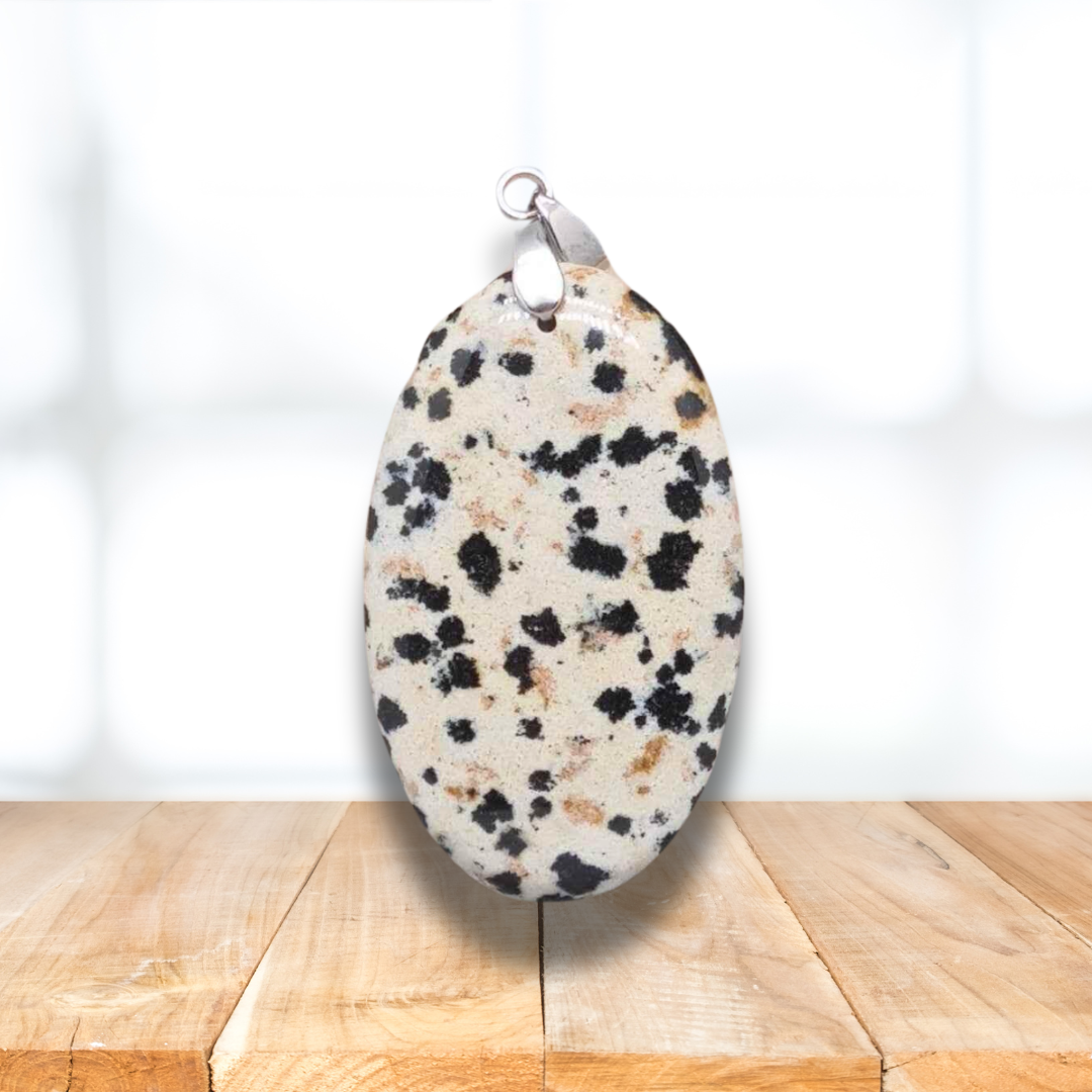 Pendentif en Pierre Dalmate (PE1383) - ENAE Minéraux