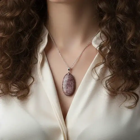 Pendentif Jaspe Grain de café (PE1589)