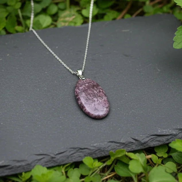 Pendentif Jaspe Grain de café (PE1589)