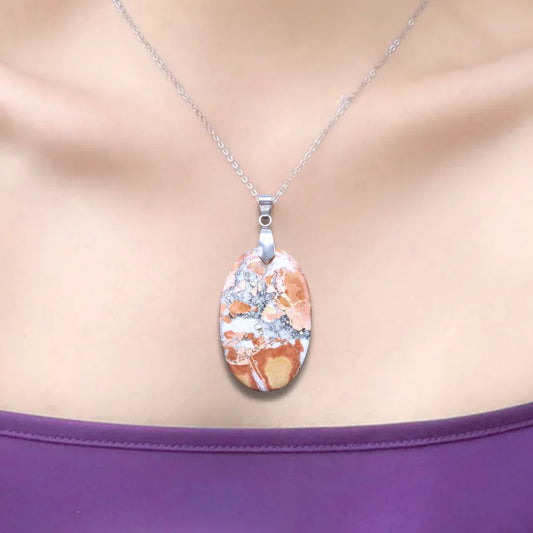 Pendentif en Jaspe Maligano (PE880)