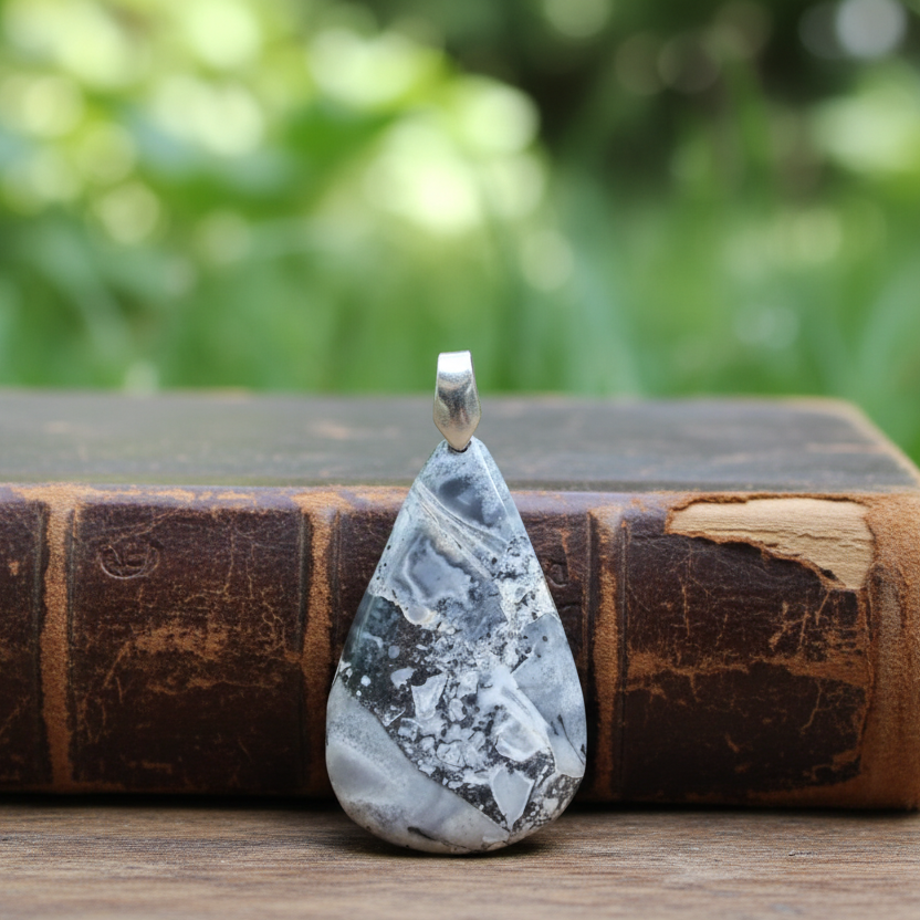 Pendentif en Jaspe Maligano (PE979)