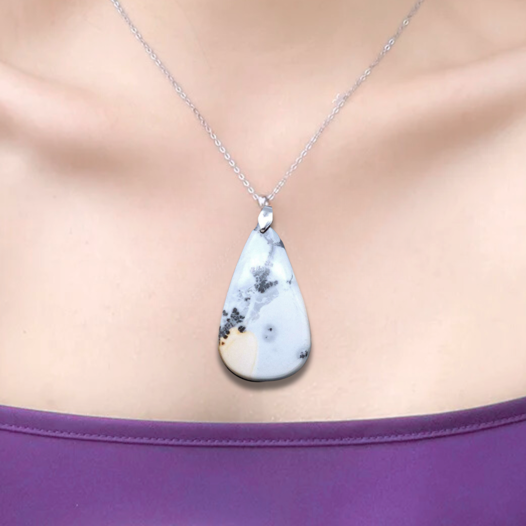 Pendentif en Jaspe Maligano (PE1257)