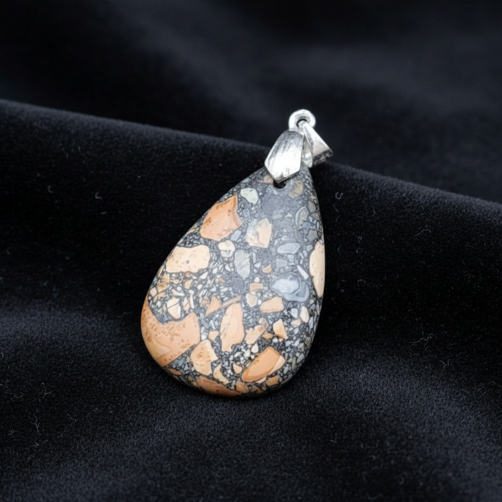 Pendentif en Jaspe Maligano (PE1359)