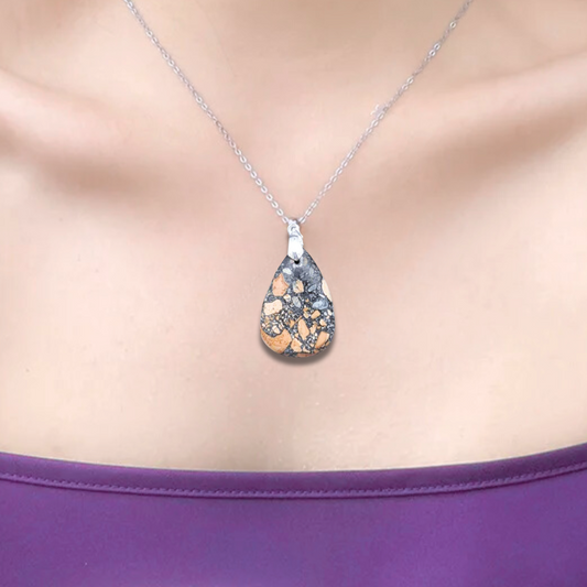 Pendentif en Jaspe Maligano (PE1359) - ENAE Minéraux