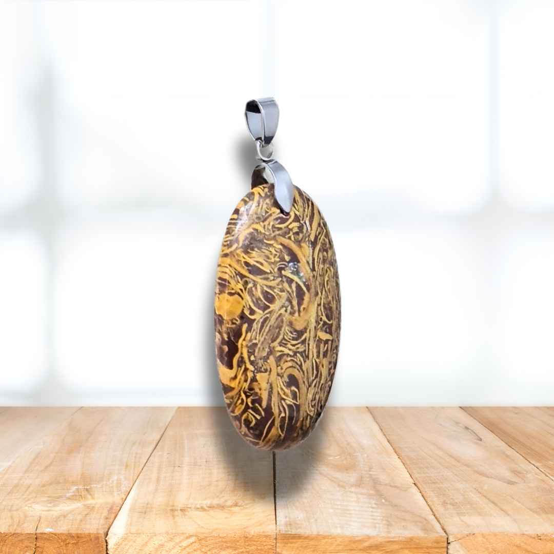 Pendentif en Jaspe Maryam (PE1690) - ENAE Minéraux