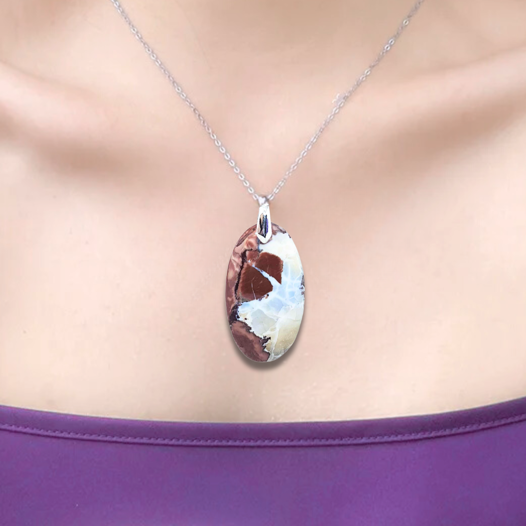 Pendentif en Lithophyse (Rhyolite) (PE1598)