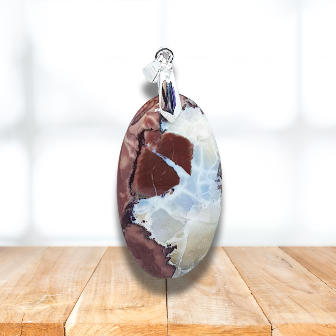 Pendentif en Lithophyse (Rhyolite) (PE1598) - ENAE Minéraux