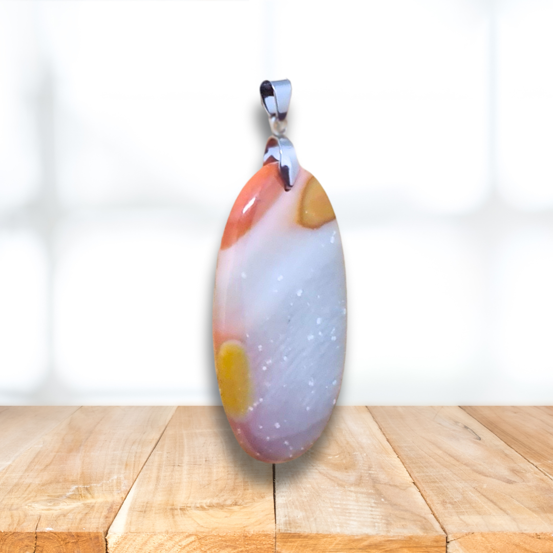 Pendentif en Jaspe Polychrome (PE1321) - ENAE Minéraux