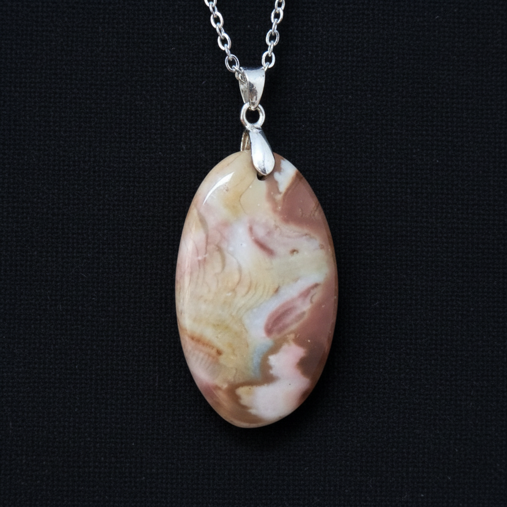 Pendentif en Jaspe Polychrome (PE875) - ENAE Minéraux