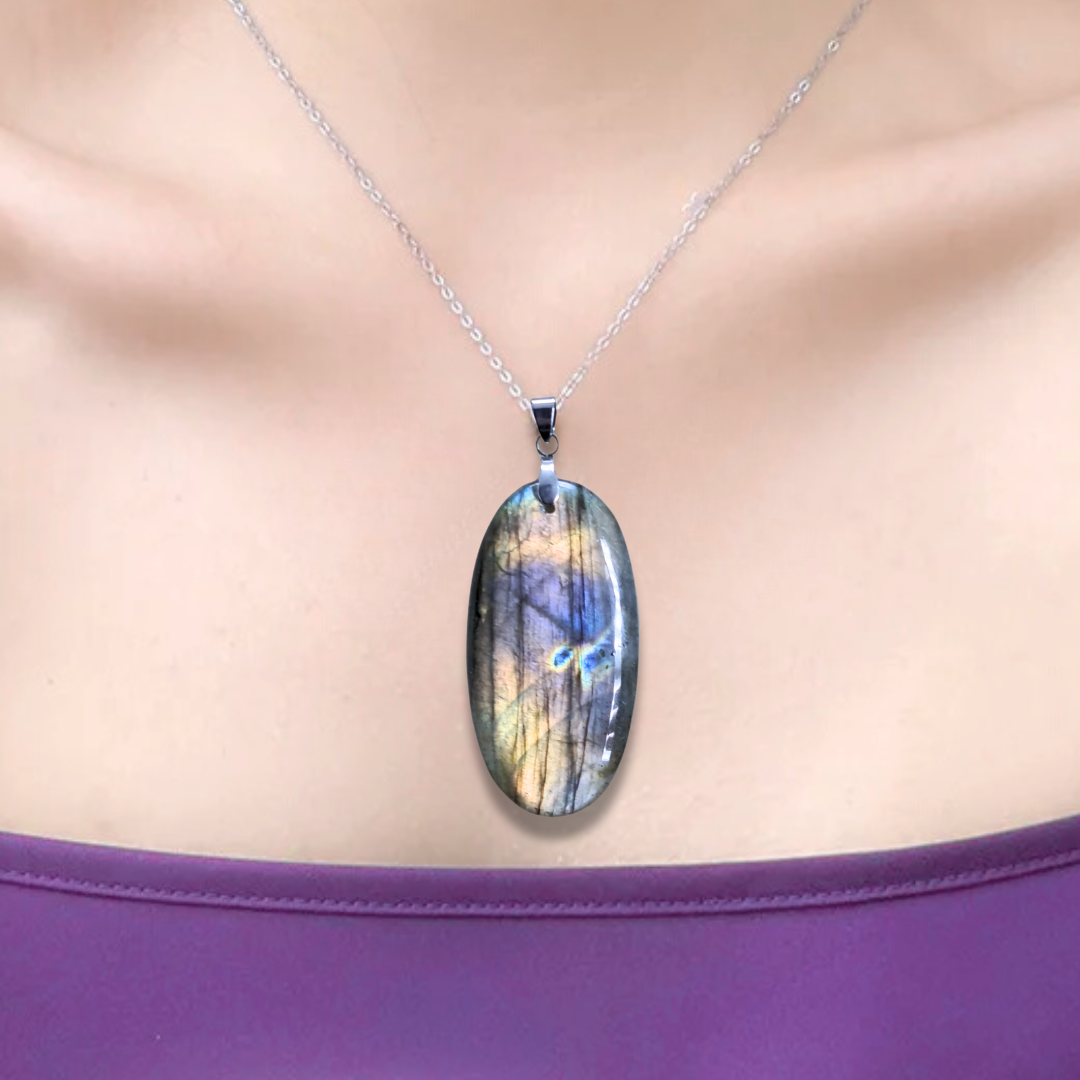 Pendentif en Labradorite (PE1728) - ENAE Minéraux