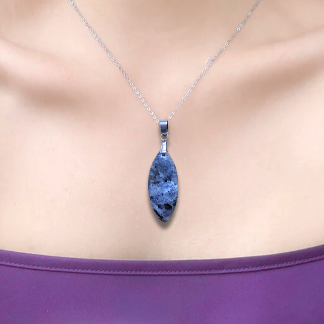 Pendentif en Larvikite (PE2030) - ENAE Minéraux