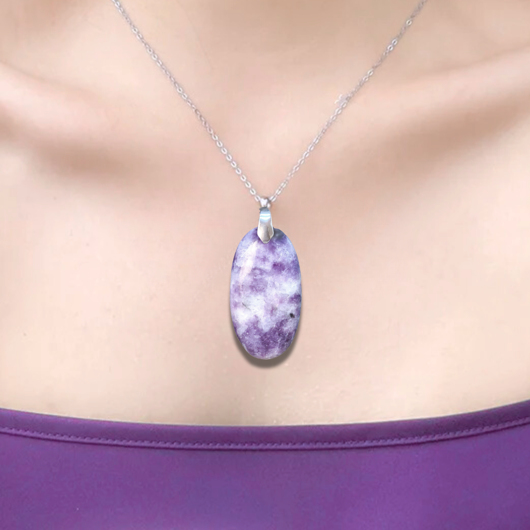 Pendentif en Lépidolite (PE1178) - ENAE Minéraux