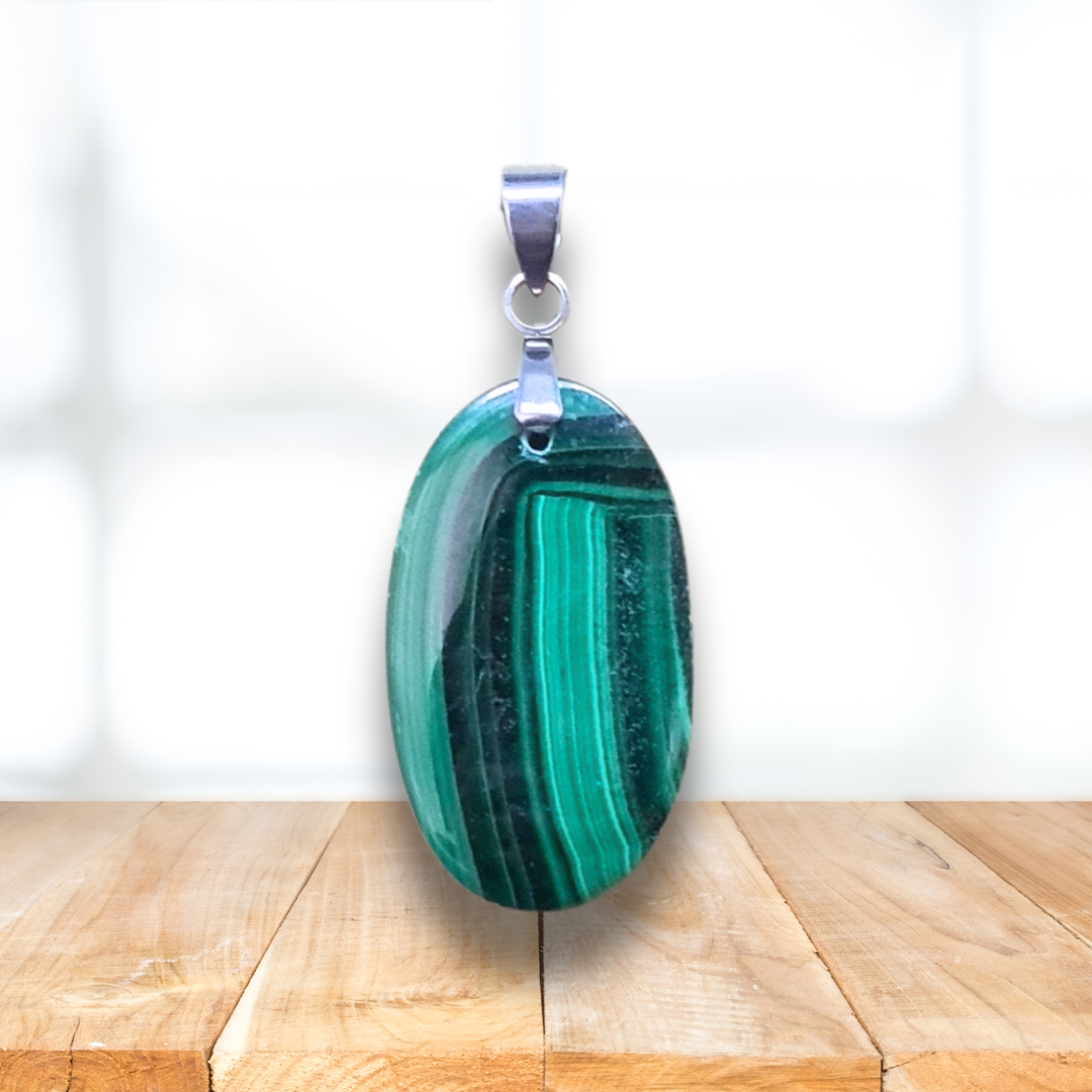 Pendentif en Malachite (PE2000-1) - ENAE Minéraux