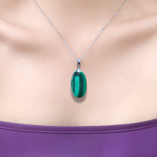 Pendentif en Malachite (PE2000-2)