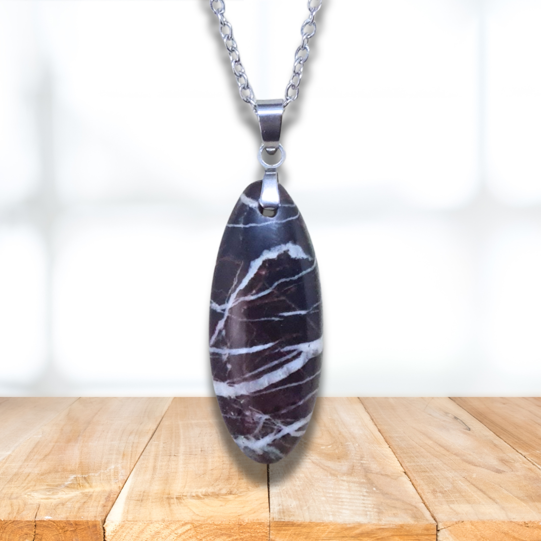 Pendentif en Marbre Picasso (PE975) - ENAE Minéraux