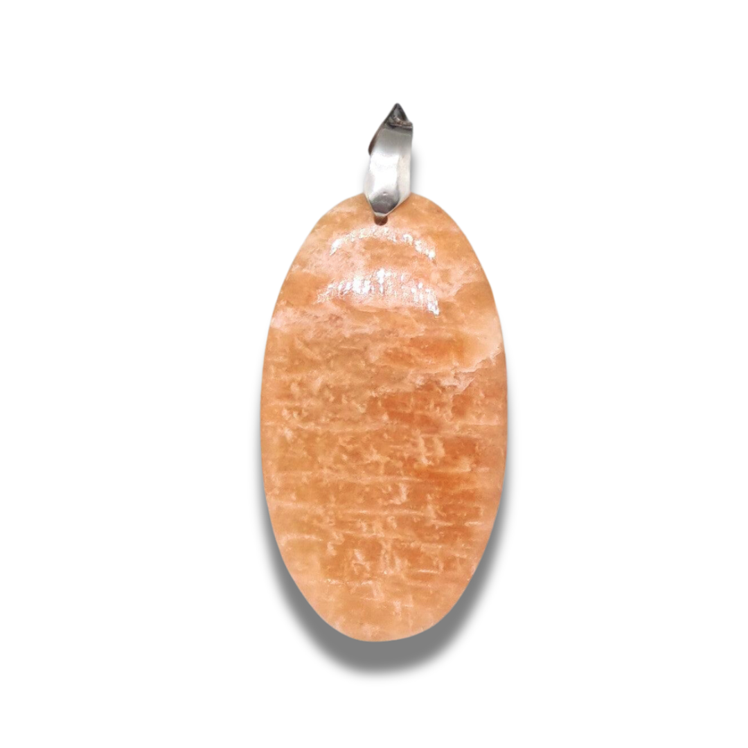 Pendentif en Pierre de Lune orange (PE585) - ENAE Minéraux