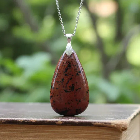 Pendentif en Obsidienne Acajou ou Mahogany (PE1232)