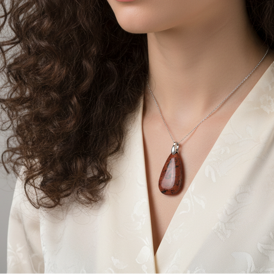 Pendentif en Obsidienne Acajou ou Mahogany (PE1232)