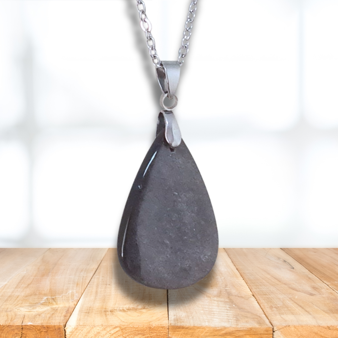 Pendentif en Obsidienne argentée (PE412) - ENAE Minéraux