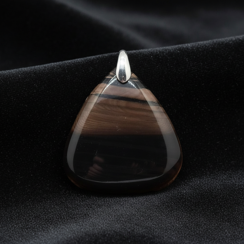 Pendentif en Obsidienne Midnight Lace (PE1522)