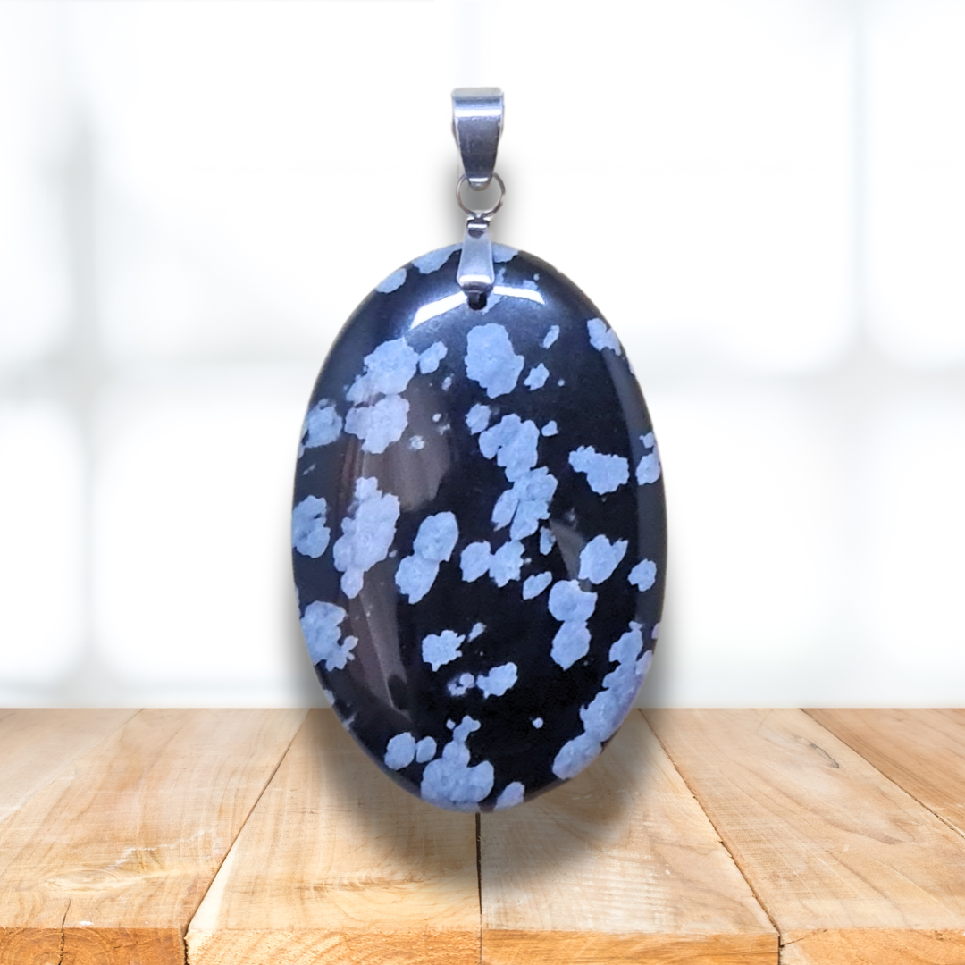 Pendentif en Obsidienne mouchetée (PE2001) - ENAE Minéraux