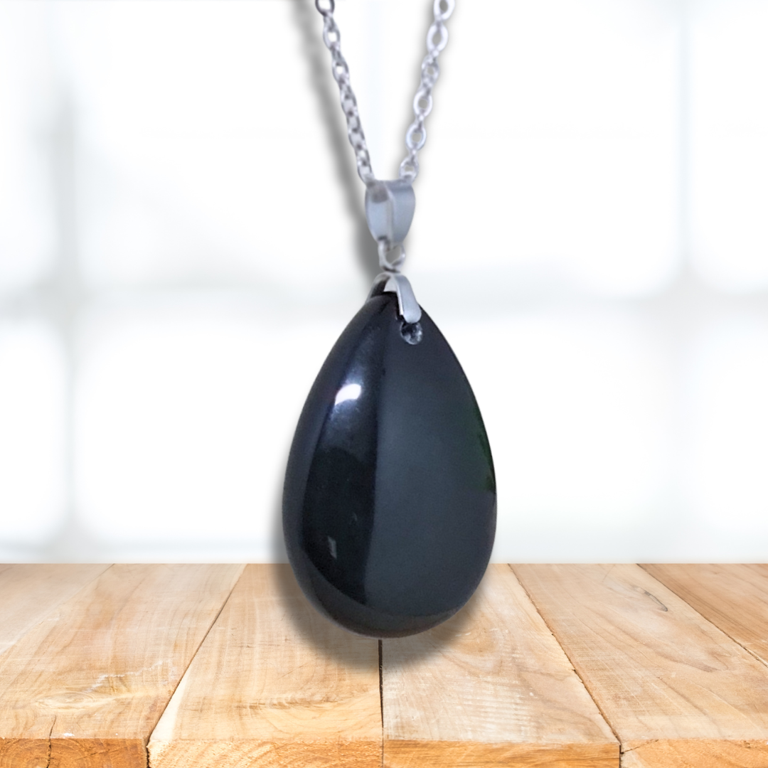 Pendentif en Obsidienne Œil Céleste bi-face (PE1020-7)