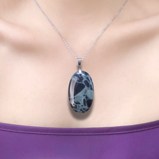 Pendentif en Obsidienne Spider (PE1150-4)