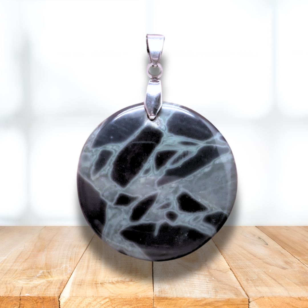 Pendentif en Obsidienne Spider Web (PE1150-6) - ENAE Minéraux