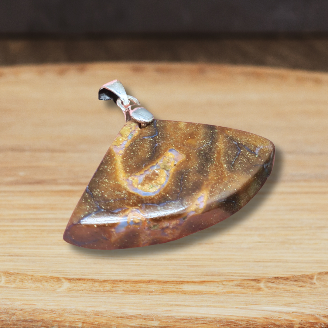Pendentif en Opale Boulder (PE1316) - ENAE Minéraux