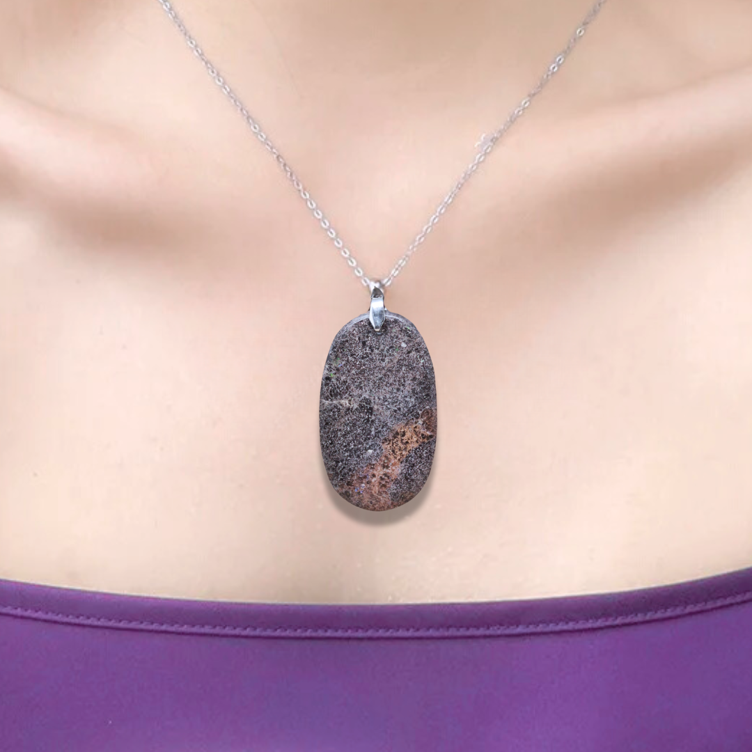 Pendentif en Opale Léopard (PE1918-2) - ENAE Minéraux