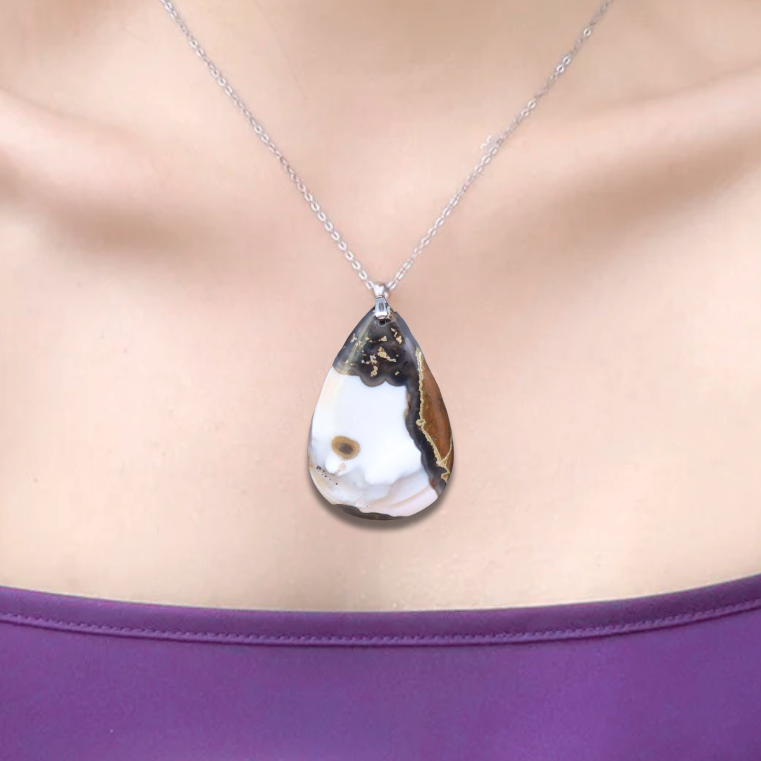 Pendentif en Opale Owyhee (PE1898) - ENAE Minéraux