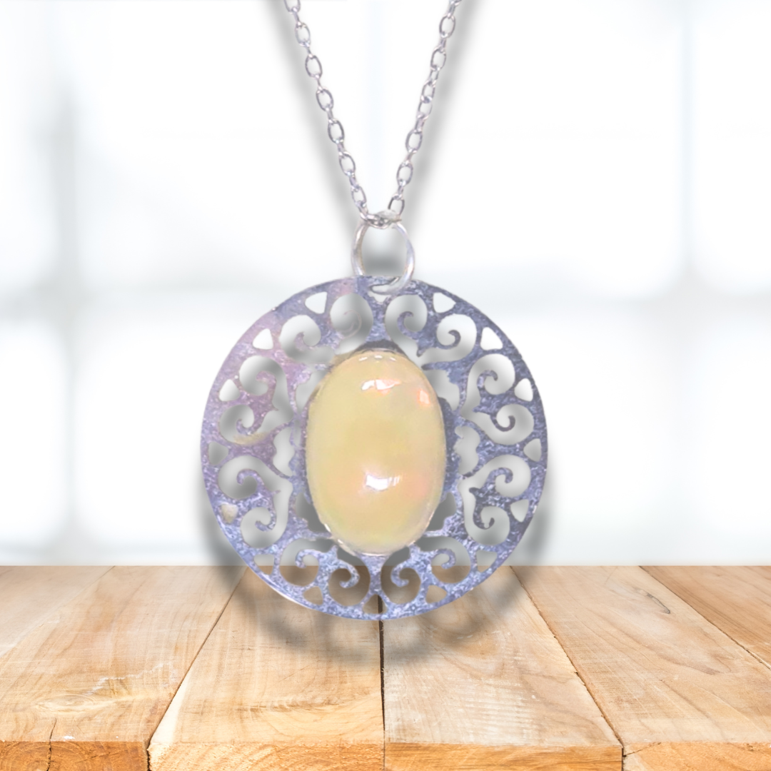 Pendentif en Opale Welo (PE1374-1) - ENAE Minéraux