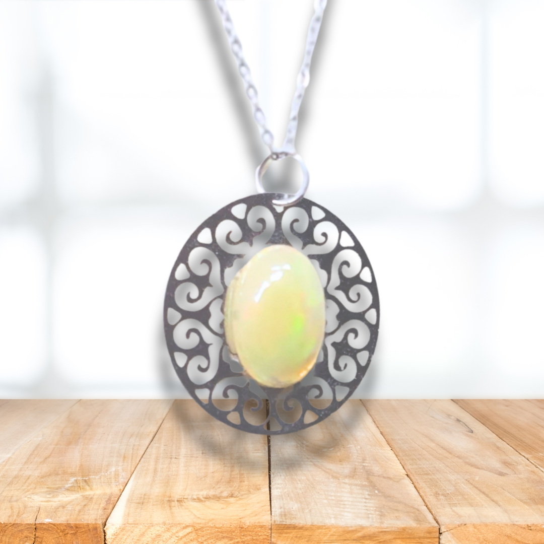 Pendentif en Opale Welo (PE1374-1) - ENAE Minéraux