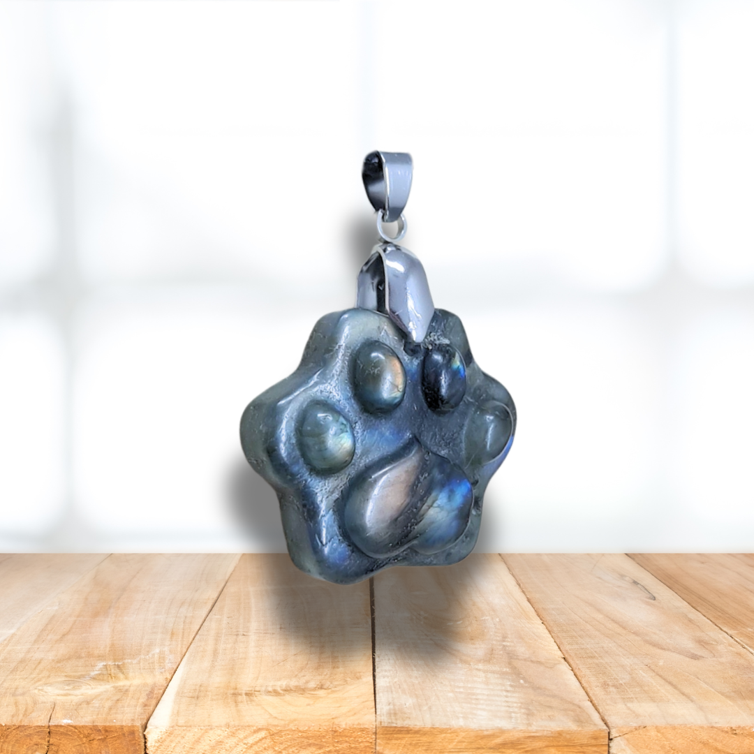 Pendentif patte en Labradorite (PE2022-1) - ENAE Minéraux