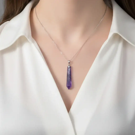 Pendentif ou pendule en Améthyste (PE1992 - 2)