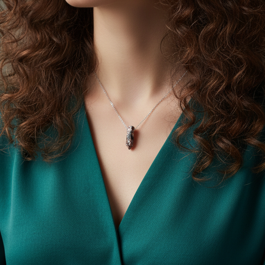 Pendentif en pointe de Rhodonite (PE1622-4)