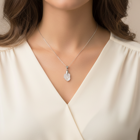 Pendentif en Quartz à âme brut (PE1928)