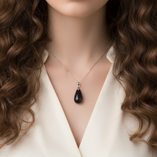 Pendentif en Quartz fumé (PE1625-1)