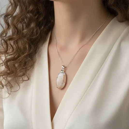 Pendentif en Quartz à inclusions (PE1160 - 3)