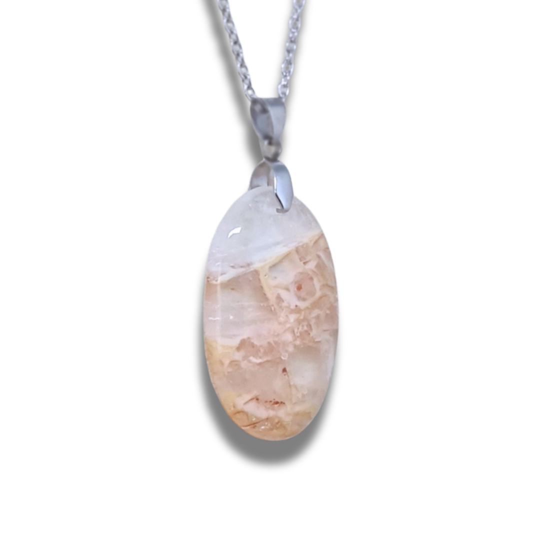Pendentif en Quartz à inclusions (PE1160-3) - ENAE Minéraux