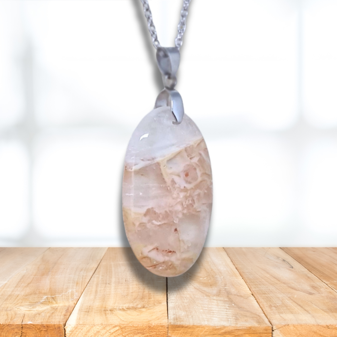 Pendentif en Quartz à inclusions (PE1160-3) - ENAE Minéraux