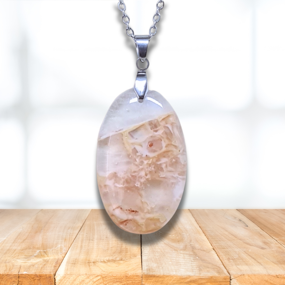 Pendentif en Quartz à inclusions (PE1160-3) - ENAE Minéraux