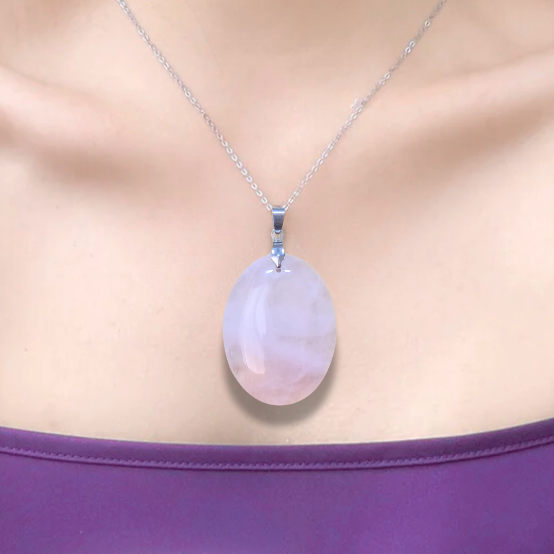 Pendentif en Quartz rose (PE1993-2) - ENAE Minéraux