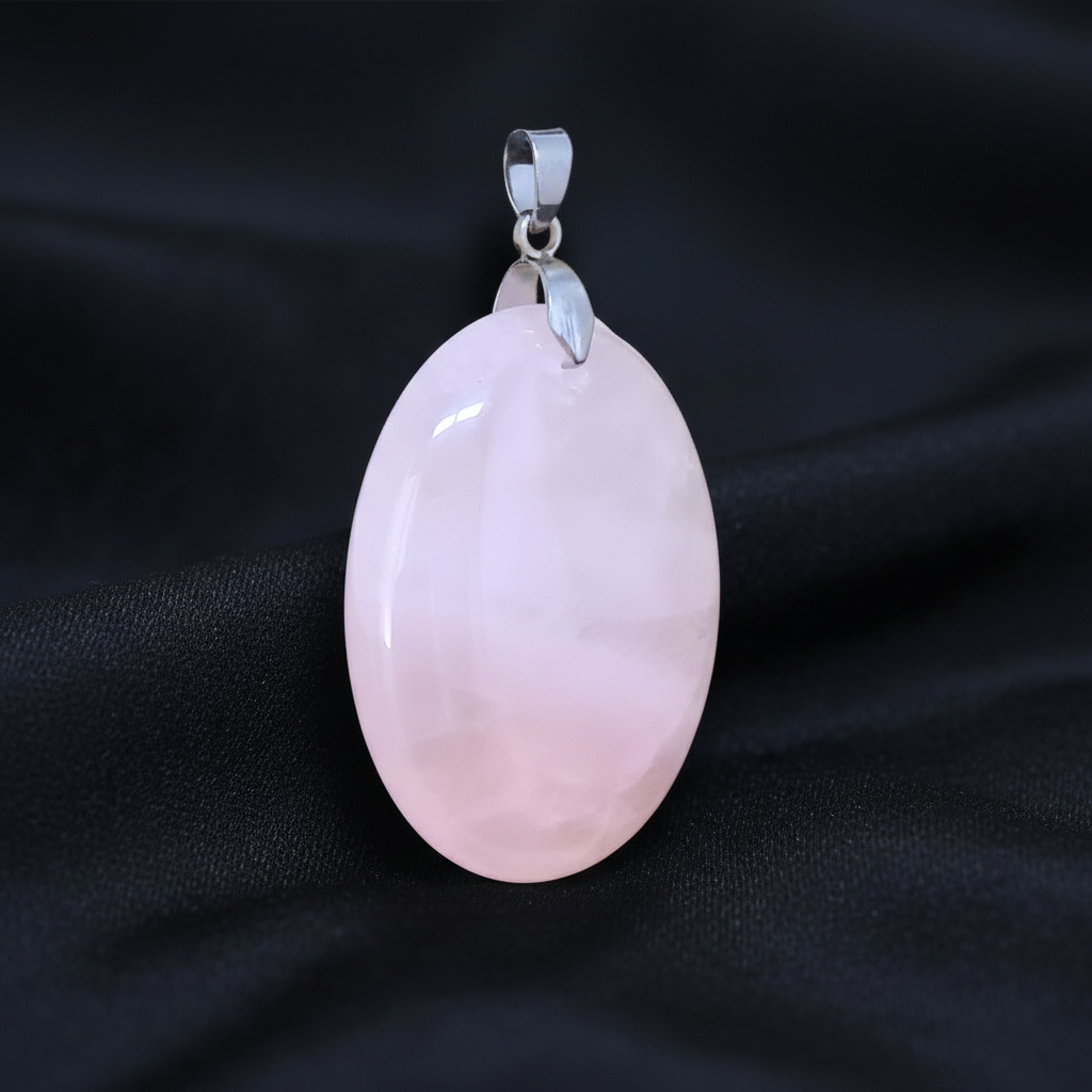 Pendentif en Quartz rose (PE1993-2)