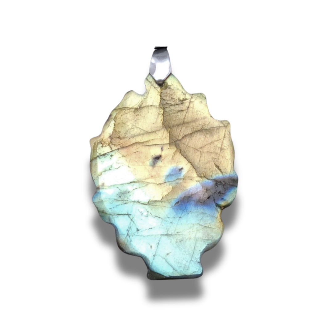Pendentif Renard en Labradorite (PE1279-2) - ENAE Minéraux