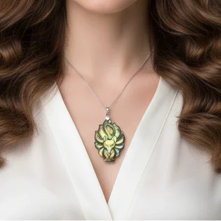 Pendentif Renard en Labradorite (PE1279 - 2)