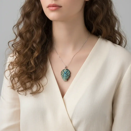 Pendentif Renard en Labradorite (PE1279 - 3)