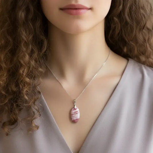 Pendentif en Rhodochrosite (PE1202)